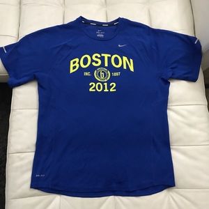 Nike Miler Dri-Fit Running Tee Boston Marathon